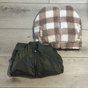 2 Pc Jacket Set (Teddy Bear and Bomber Jacket)